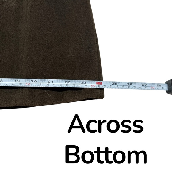 Calvin Klein Angora Rabbit Hair Wool Chocolate Brown Peacoat Like New soft cozy - Picture 15 of 16